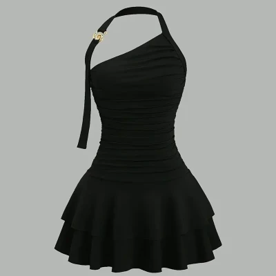 Elegant Light Blue Tulle Dress with White Bow Accents, Floral Embroidery, Sheer Sleeves, Asymmetrical Hem - Ideal for Spring/Summer, Adult Women&#039;S Fashion, Casual Attire|Floral Embroidery Dress|Elegant Sleeveless Dress